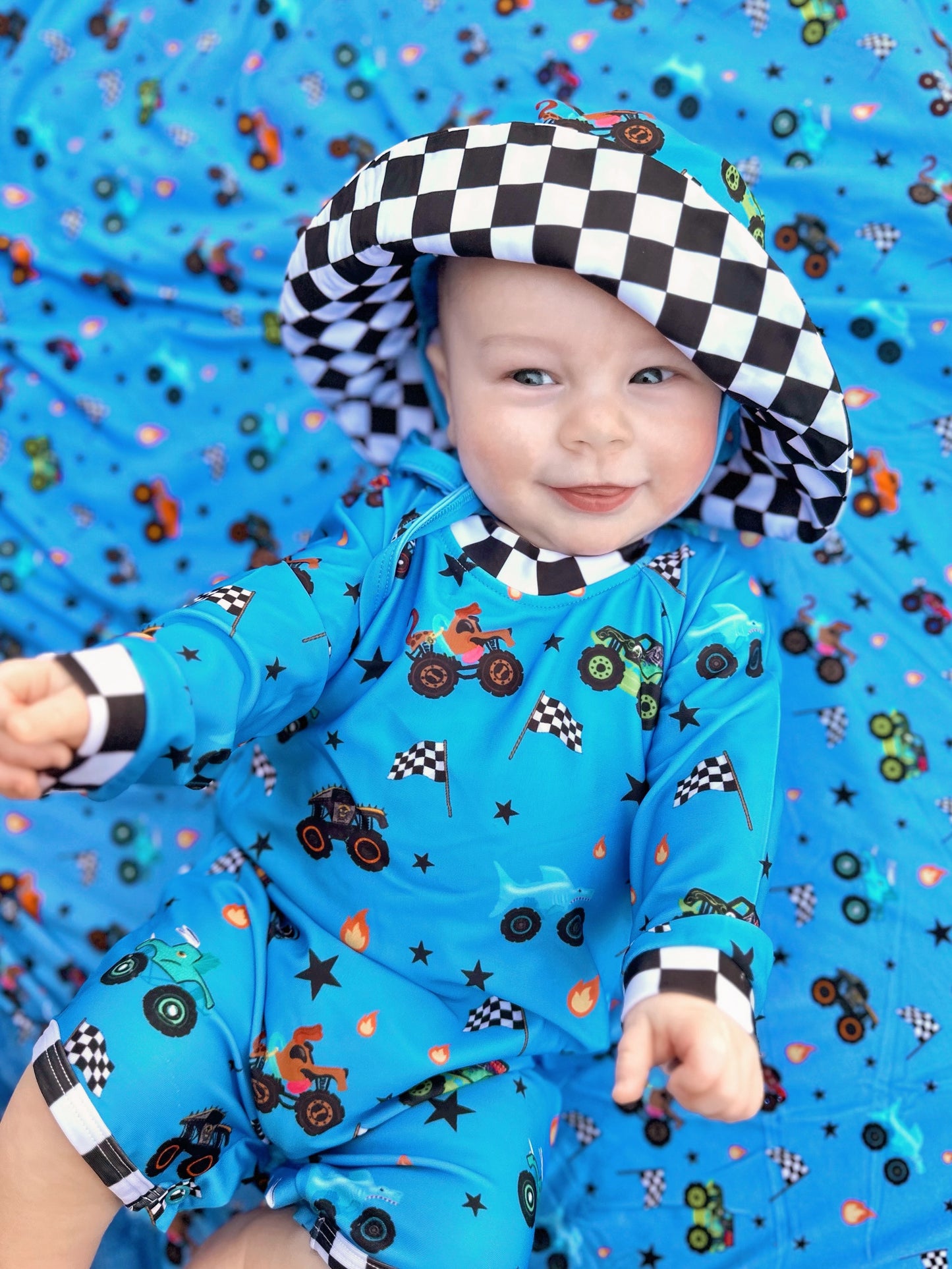 Monster Truck Madness Swim Hats