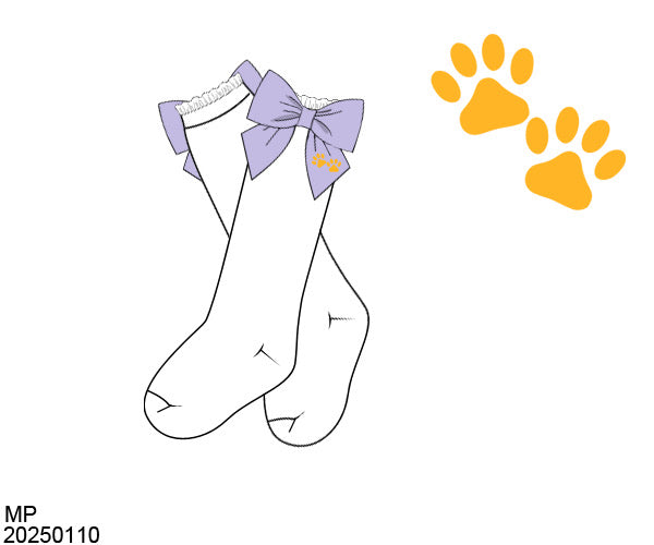 Love Purple Live Gold Socks