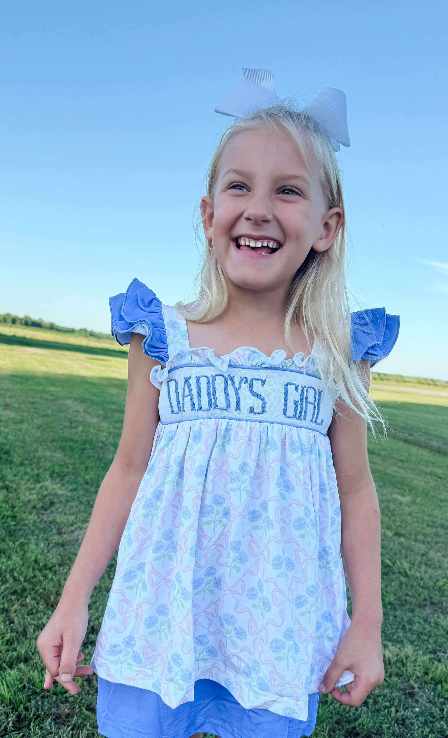 Daddy's Girl Smocked Skort Set