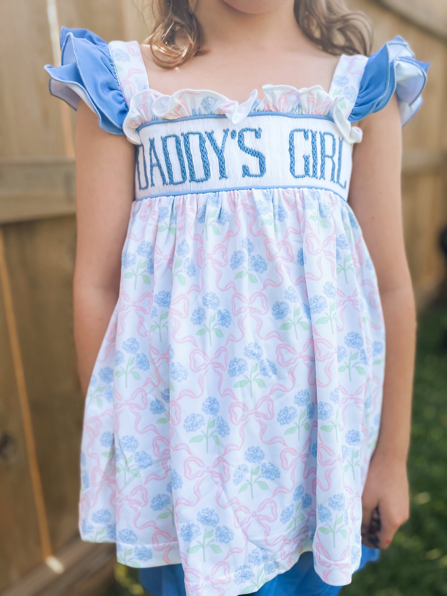 Daddy's Girl Smocked Skort Set