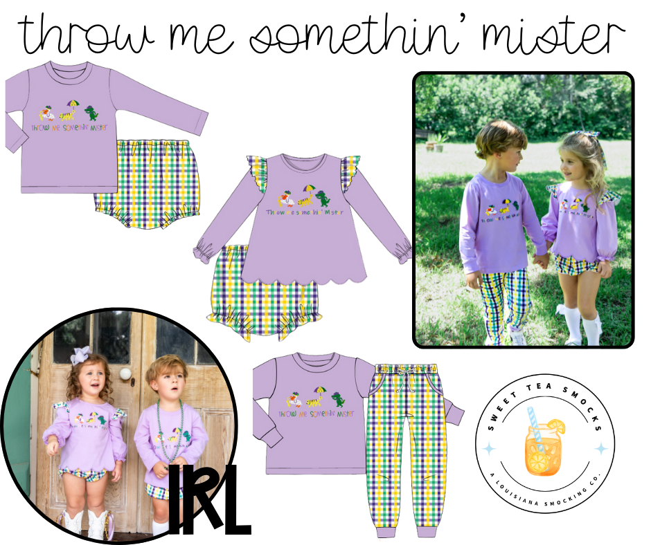 PO 22: Throw Me Somethin’ Mister Girl Bloomer Set