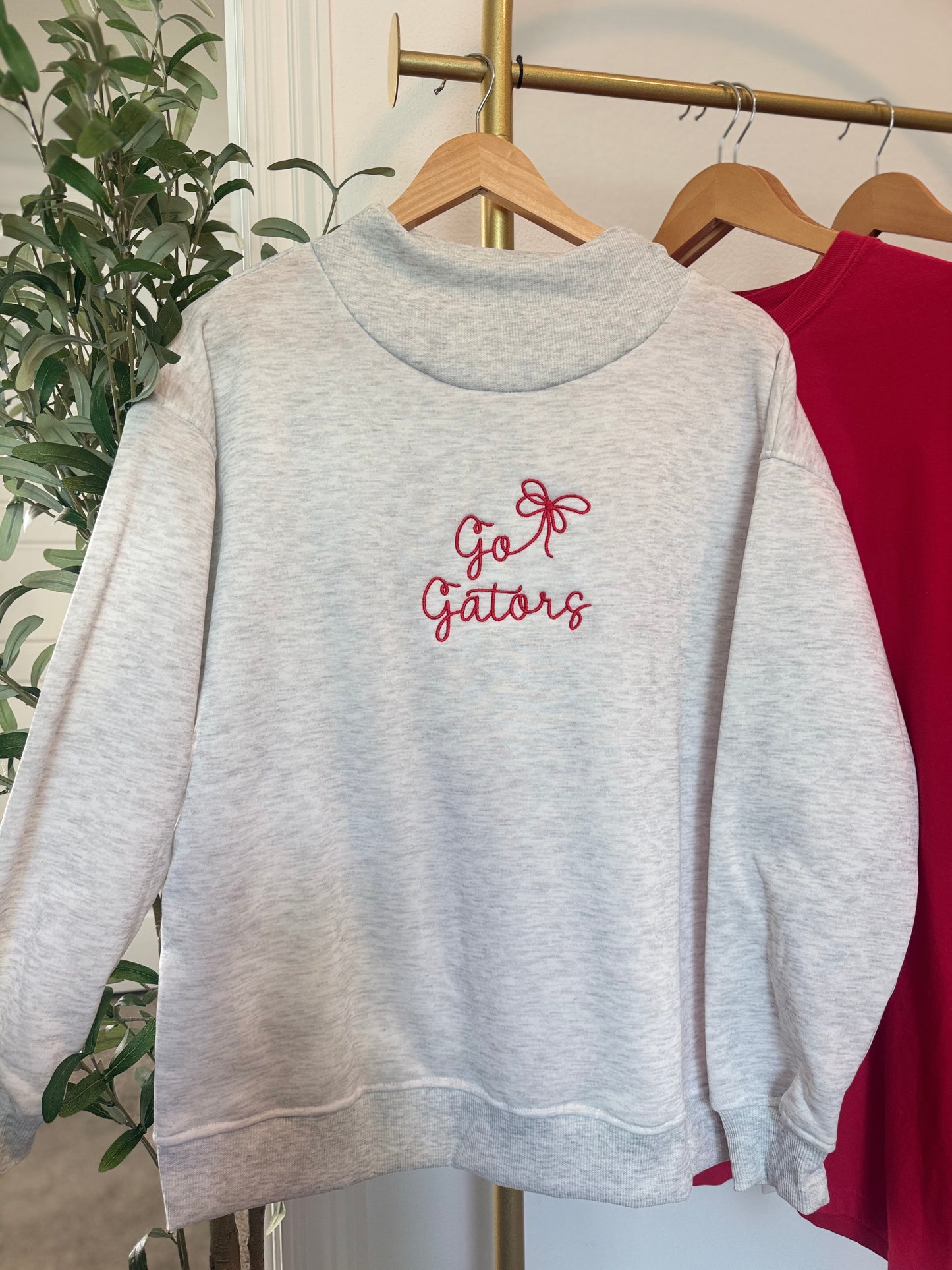 Go Gators Ash Mock Neck Sweatshirt