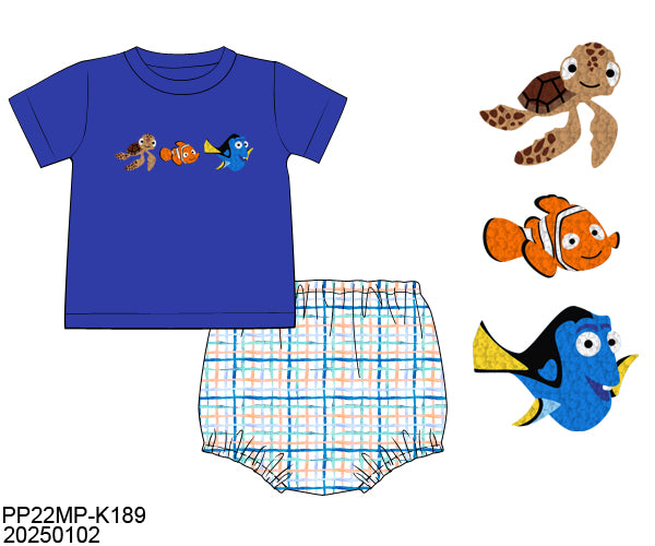 Fish Are Friends Diaper Set