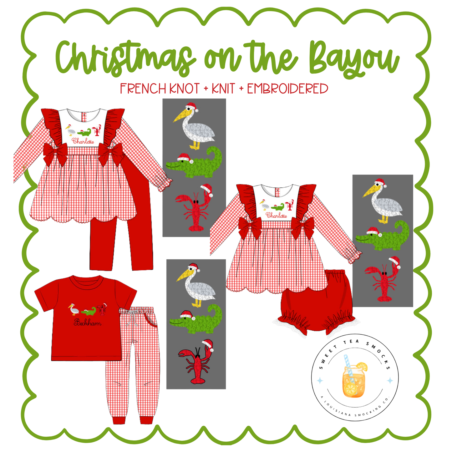 Preorder 28: Christmas on the Bayou Boy Jogger Set