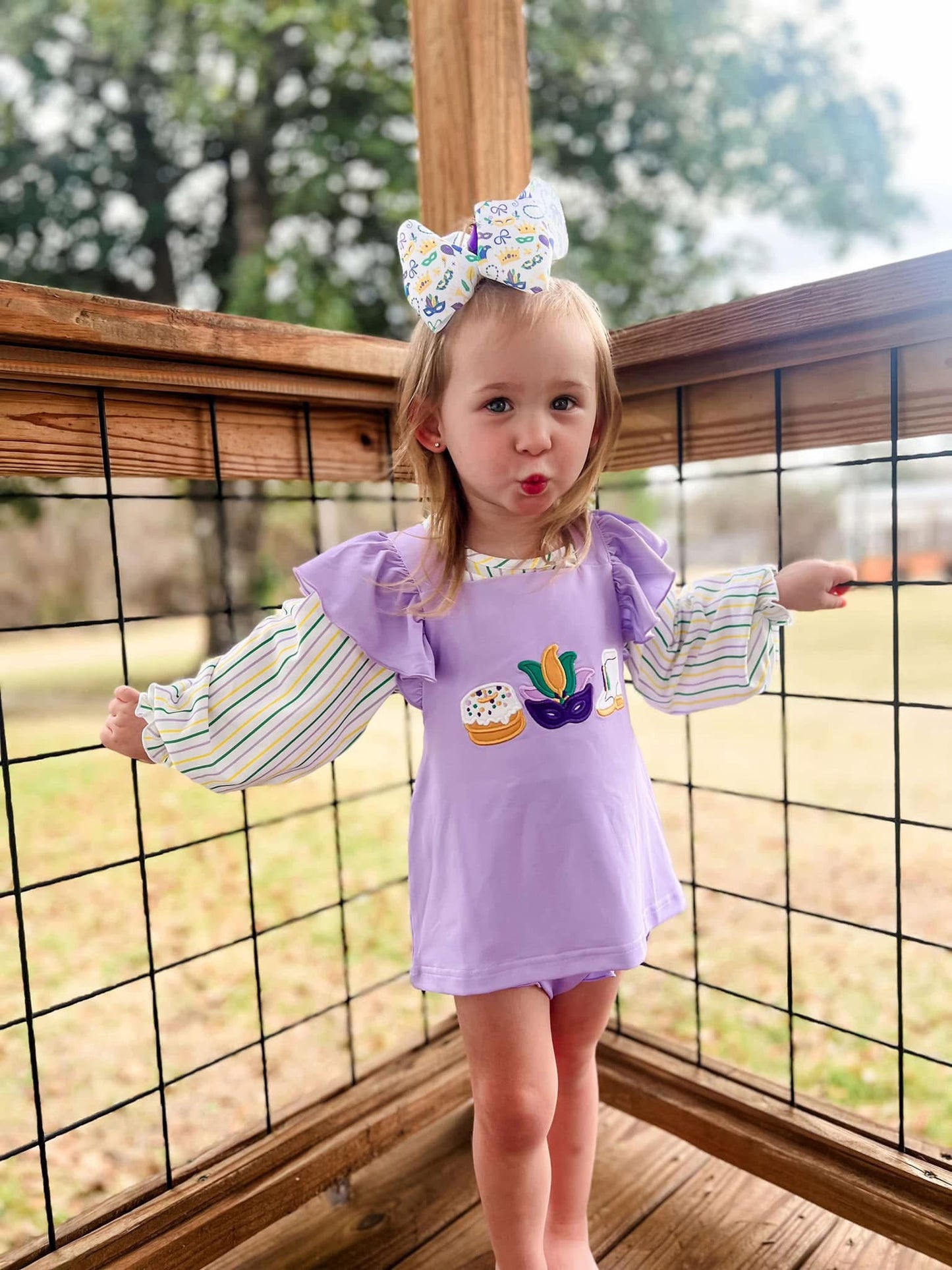 PO 22: Queen of the Mardi Ruffled Undershirt