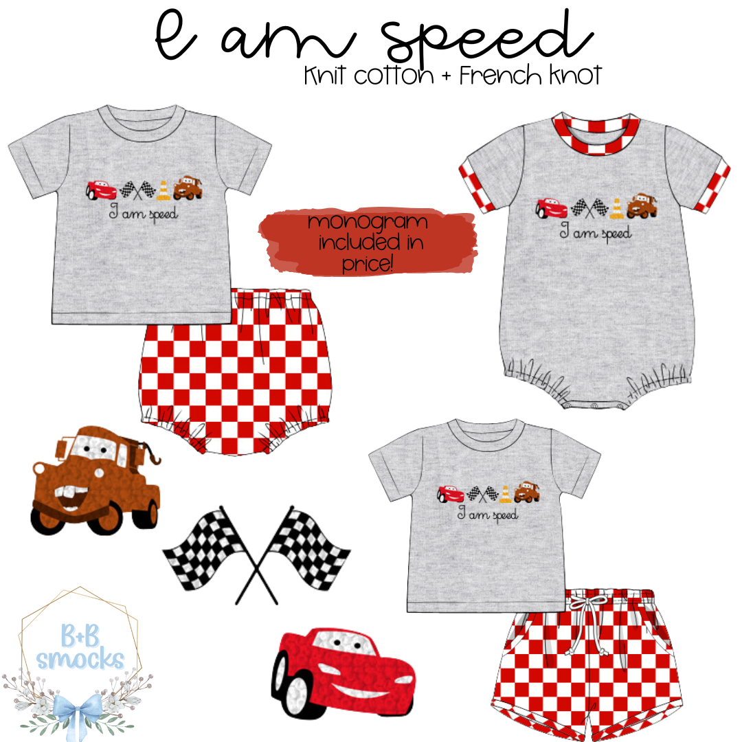 I Am Speed Shorty Set