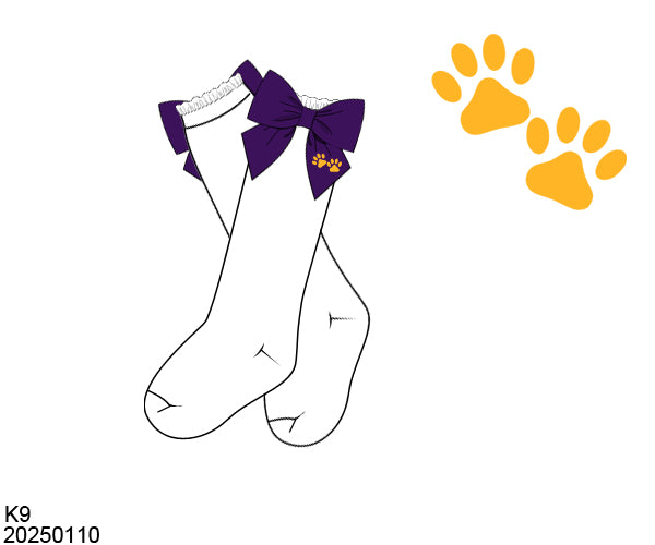Love Purple Live Gold Socks