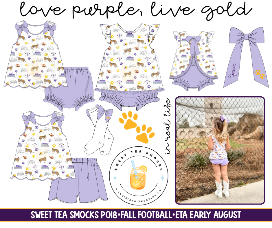 Love Purple Live Gold Girls Bloomer Set