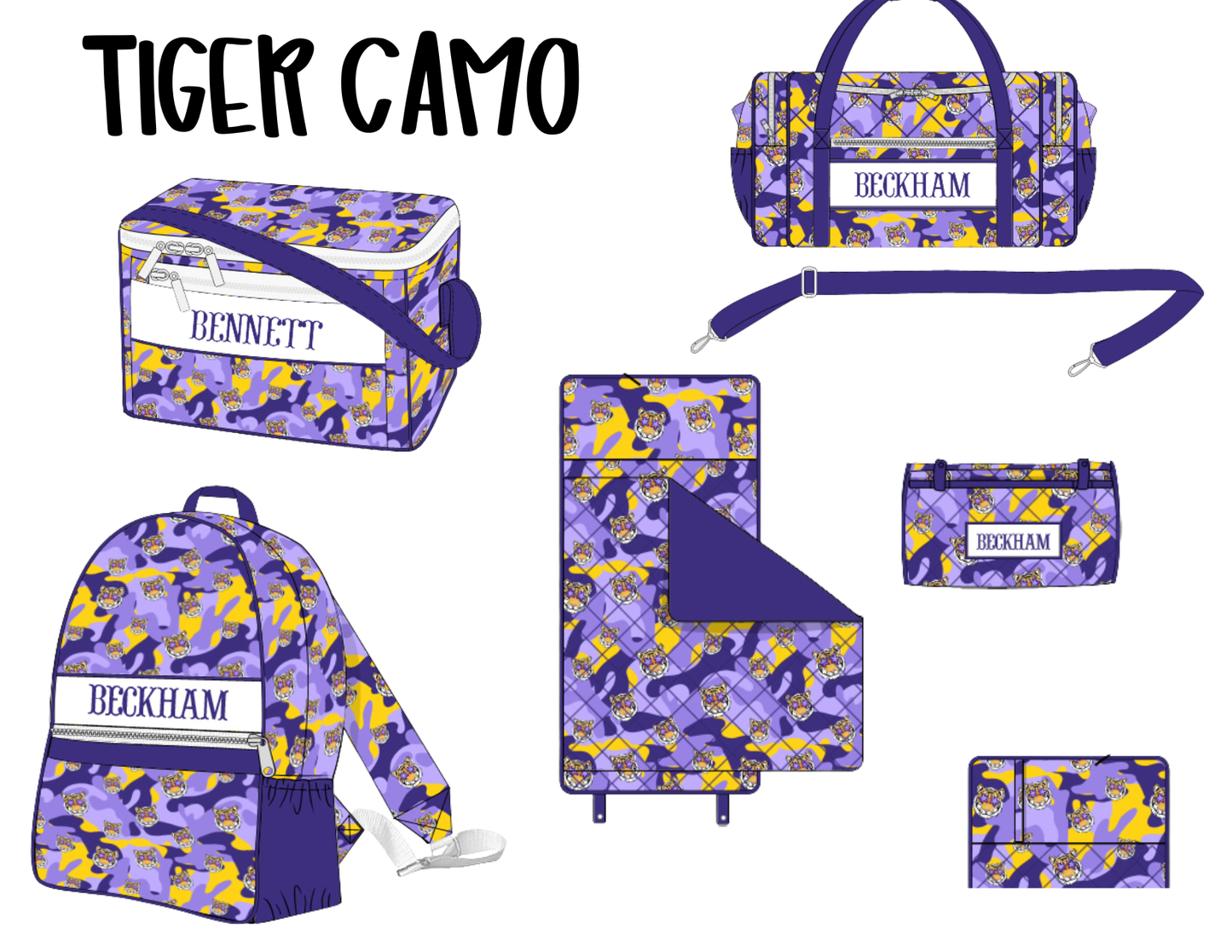 Luggage: Tiger Camo