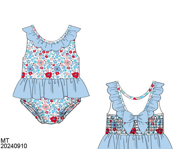 You Look Like the Fourth of July Girls Smocked Swimsuits
