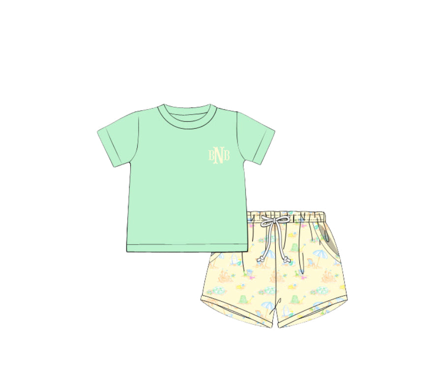 Destin Toile Boy Shorty Set