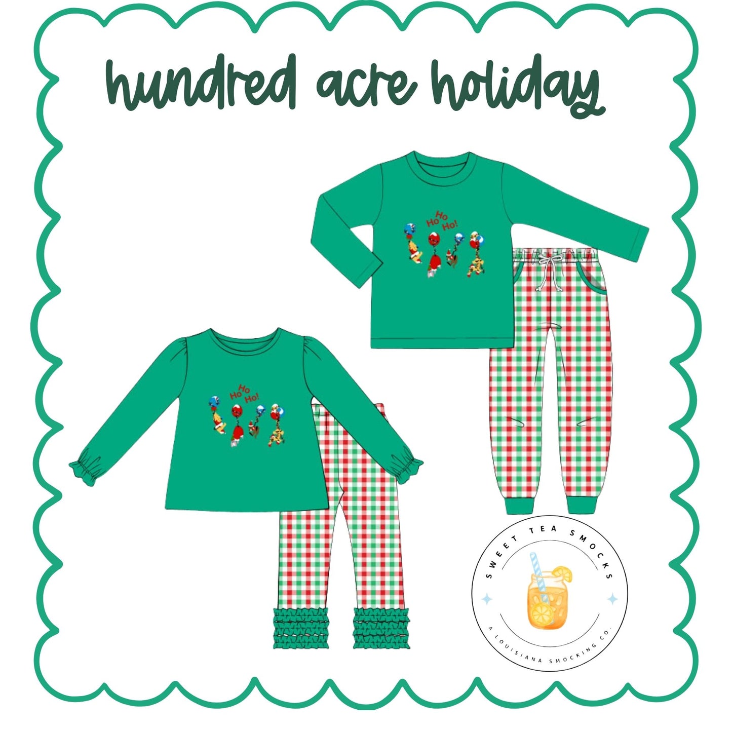 Preorder 28: Hundred Acre Holiday Boy Jogger Set
