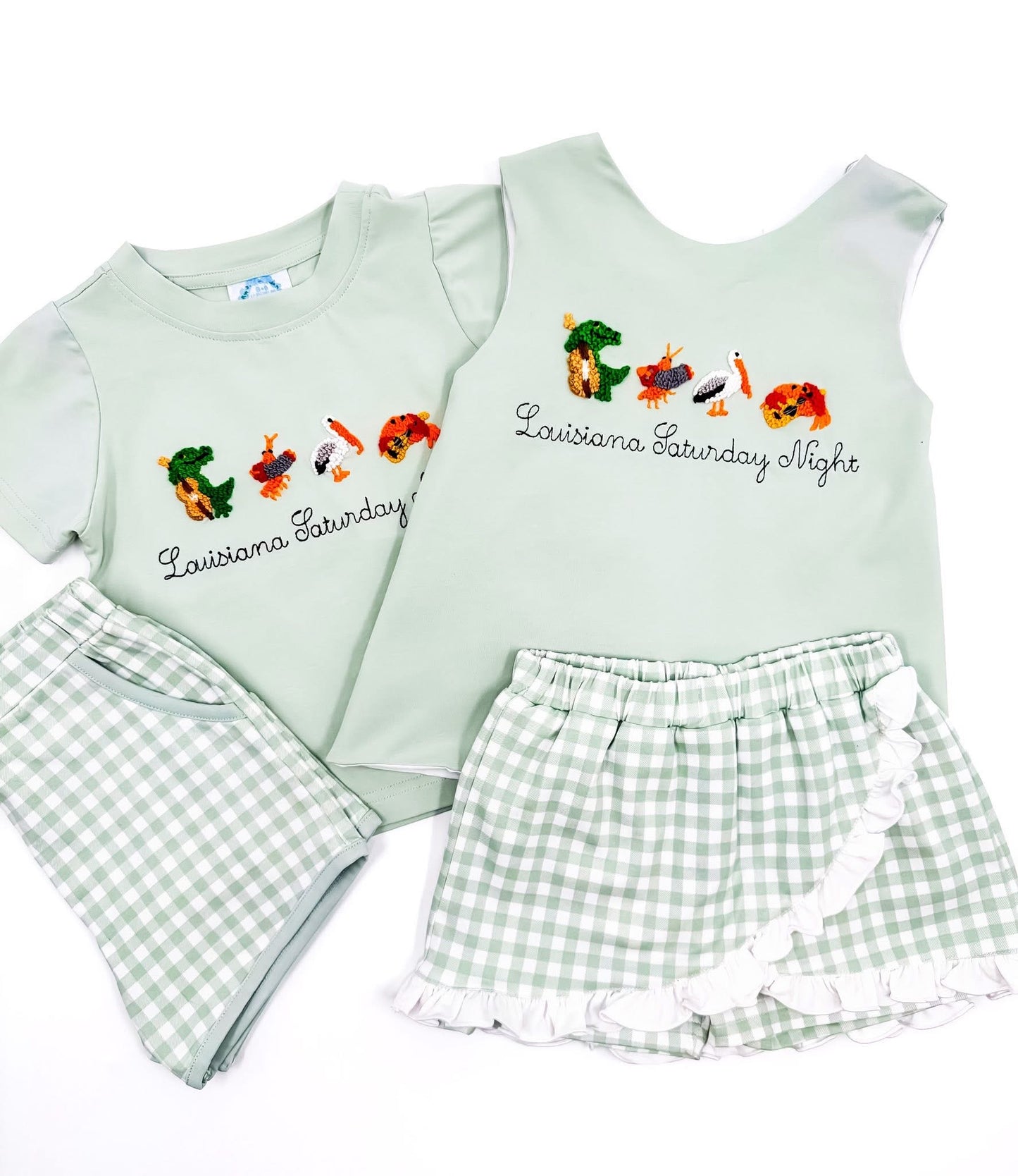 Preorder: Louisiana Saturday Night Boy Shorty Set