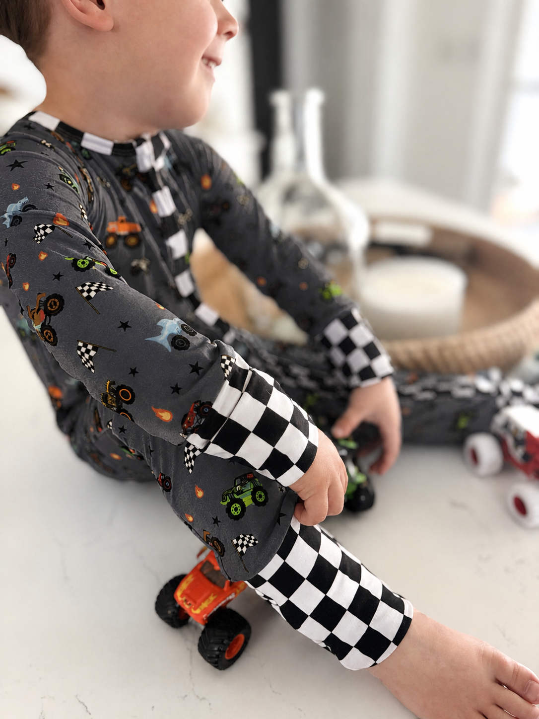 Preorder: Charcoal Monster Jam Bamboo Zippy