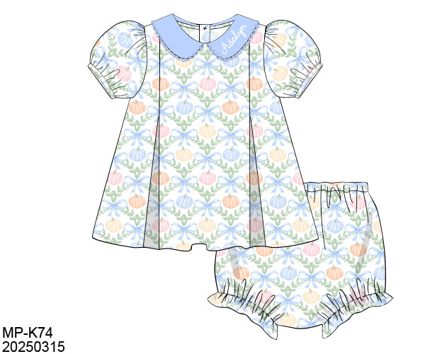 Preppy Pumpkins Bloomer Set