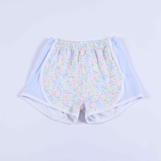 Ready to Ship-Seersucker + Floral Shorts