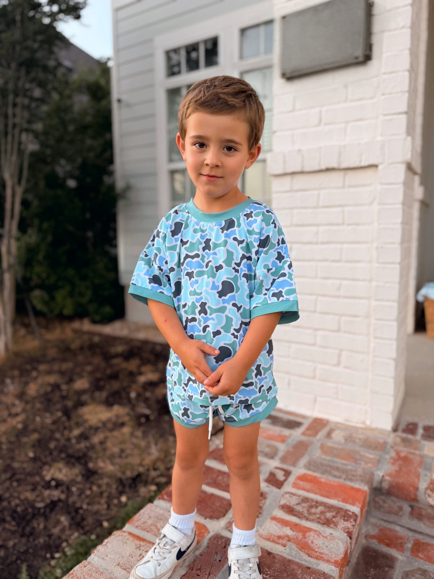 PREORDER—YOUTH Blue Bayou Camo Youth Lounge Set