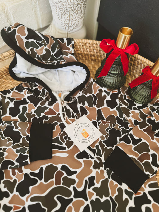 Retro Camo Hayes Hooded Pullover