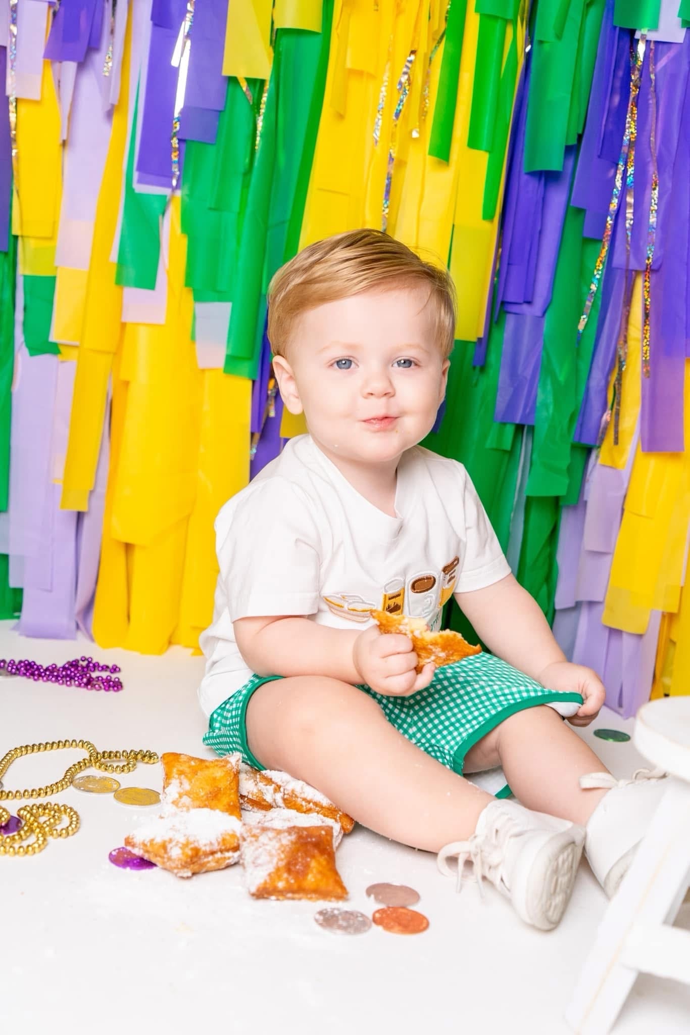 Sweet Tea Time Capsule Collection™ - Sweeter Than A Beignet Boy Shorty Set