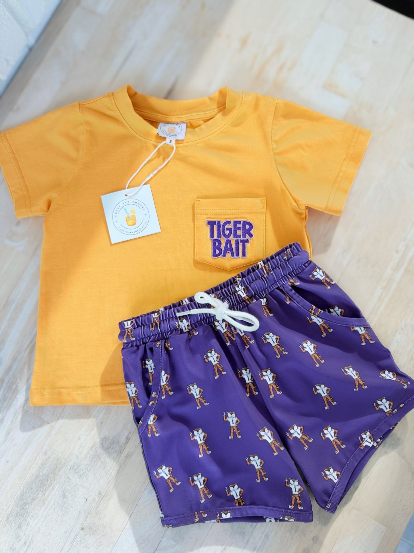 Tiger Bait Boy Shorty Set