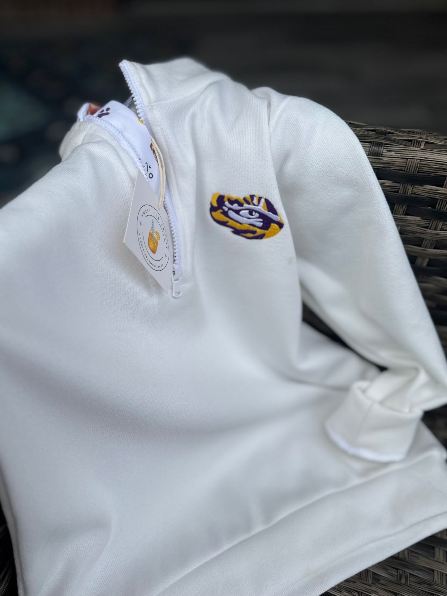 Sweet Baton Rouge Quarter Zip Sweatshirt