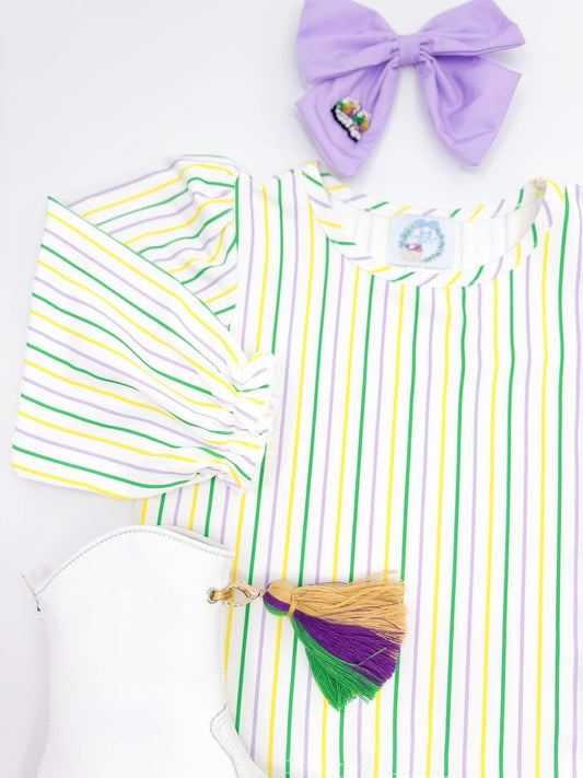 Queen of the Mardi Ruffled Undershirt