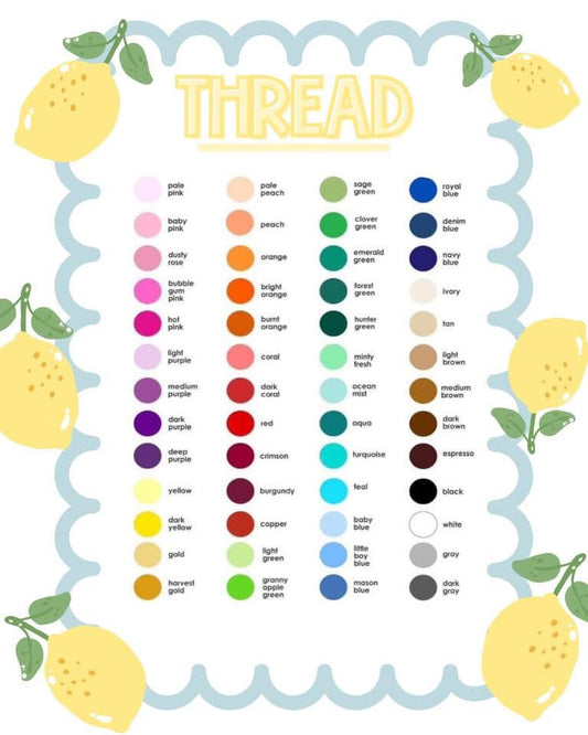 Thread Chart