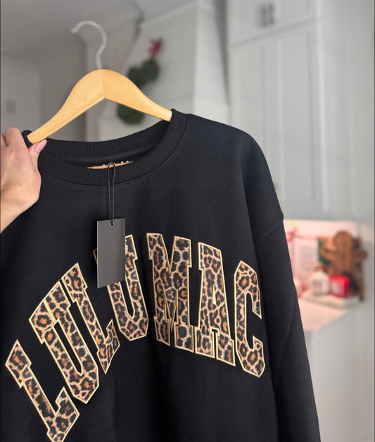 Lulu Mac Black/Leopard Sweatshirt
