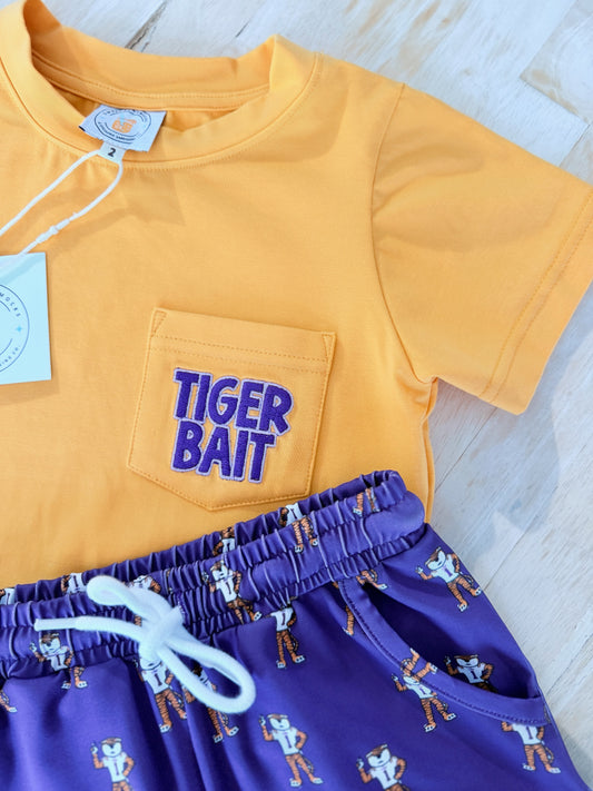 Tiger Bait Boy Shorty Set