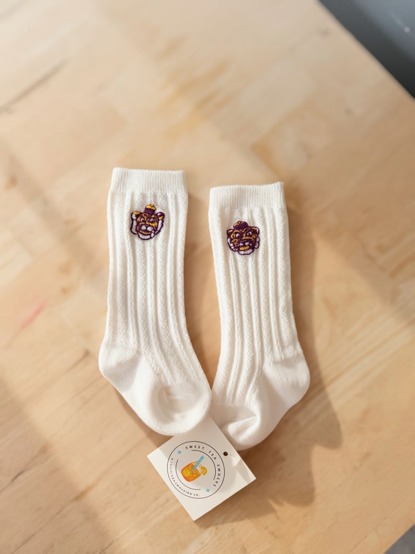 Love Purple, Live Gold Unisex Socks