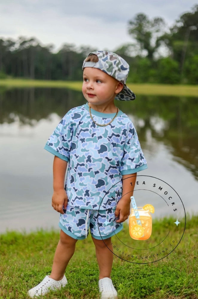 Blue Bayou Camo Youth Lounge Set