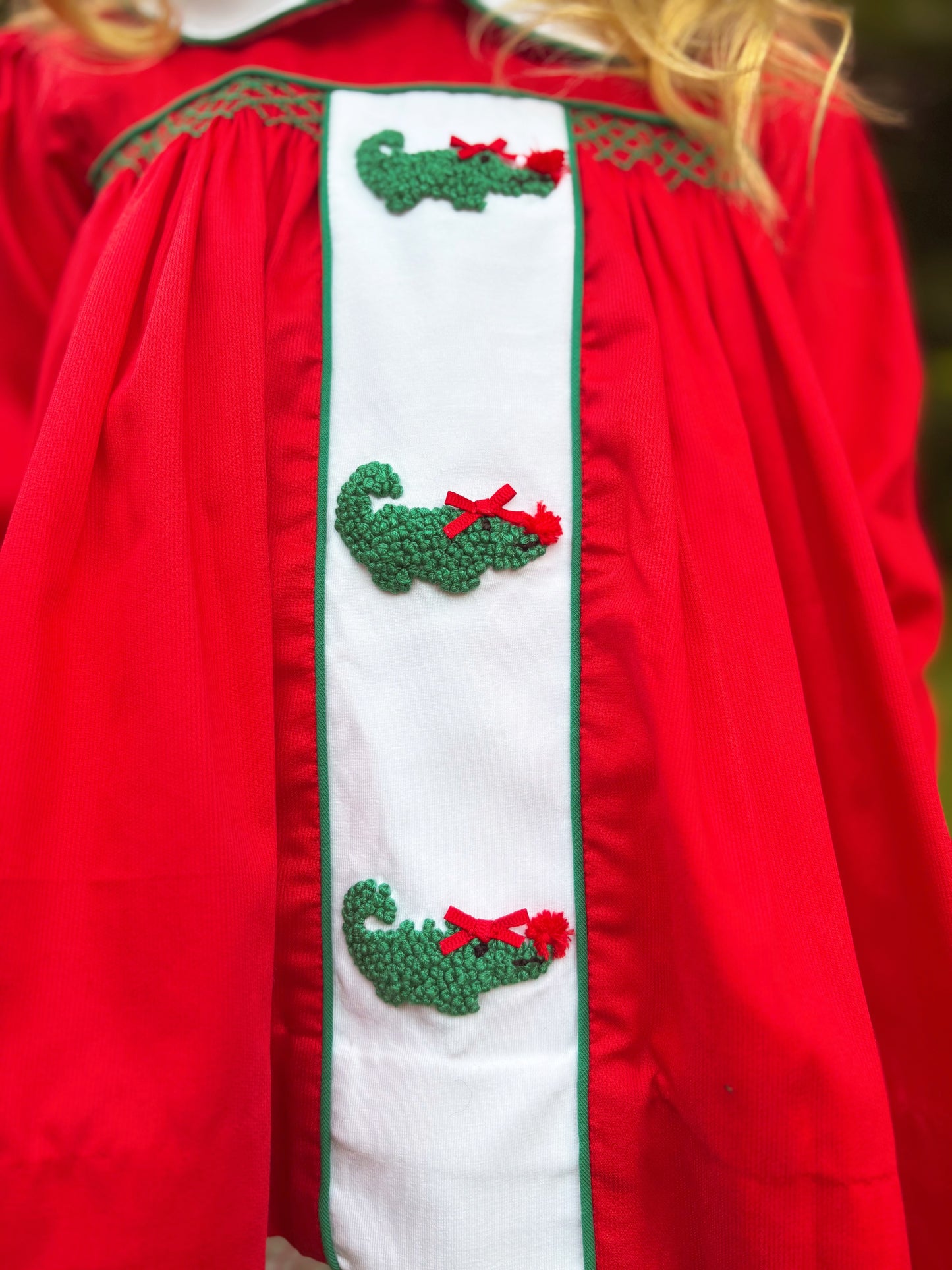 Cajun Reindeer French Knot Bloomer Set