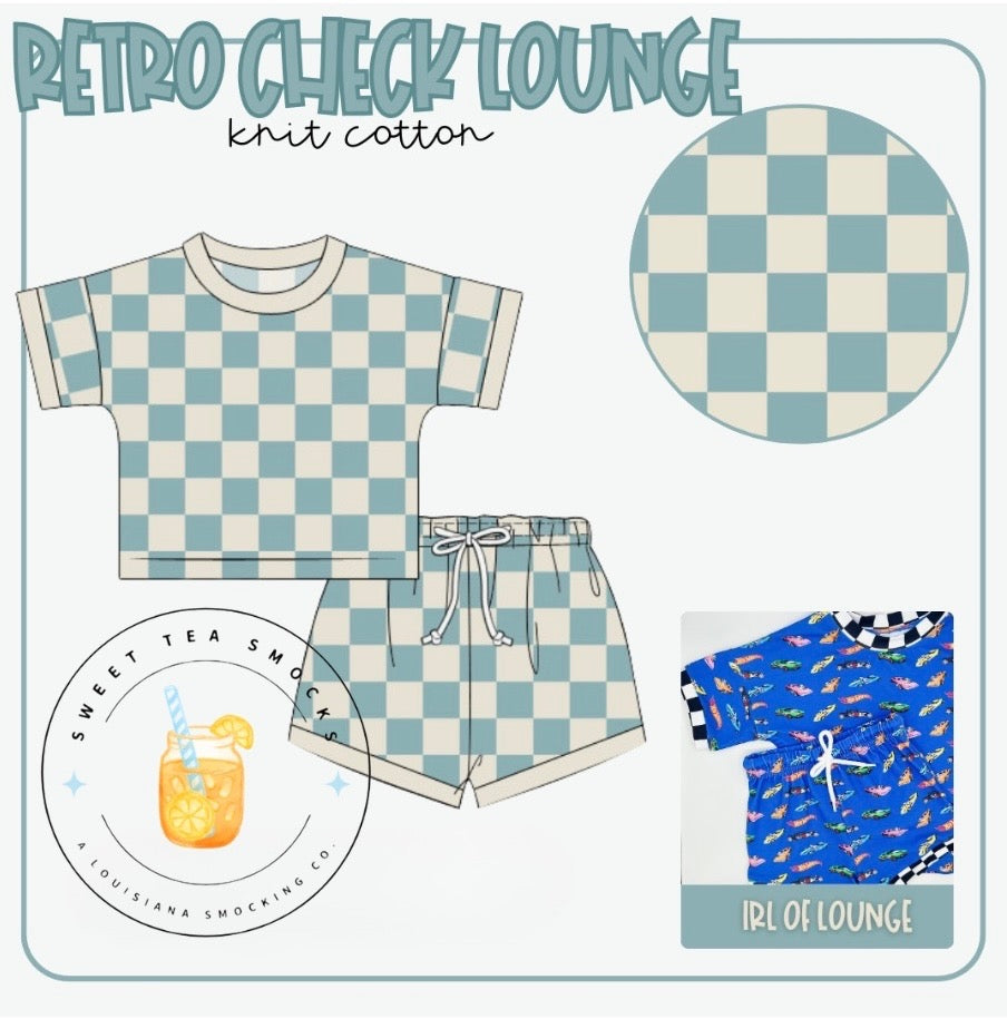 Preorder 27: Retro Check Adult Lounge Set