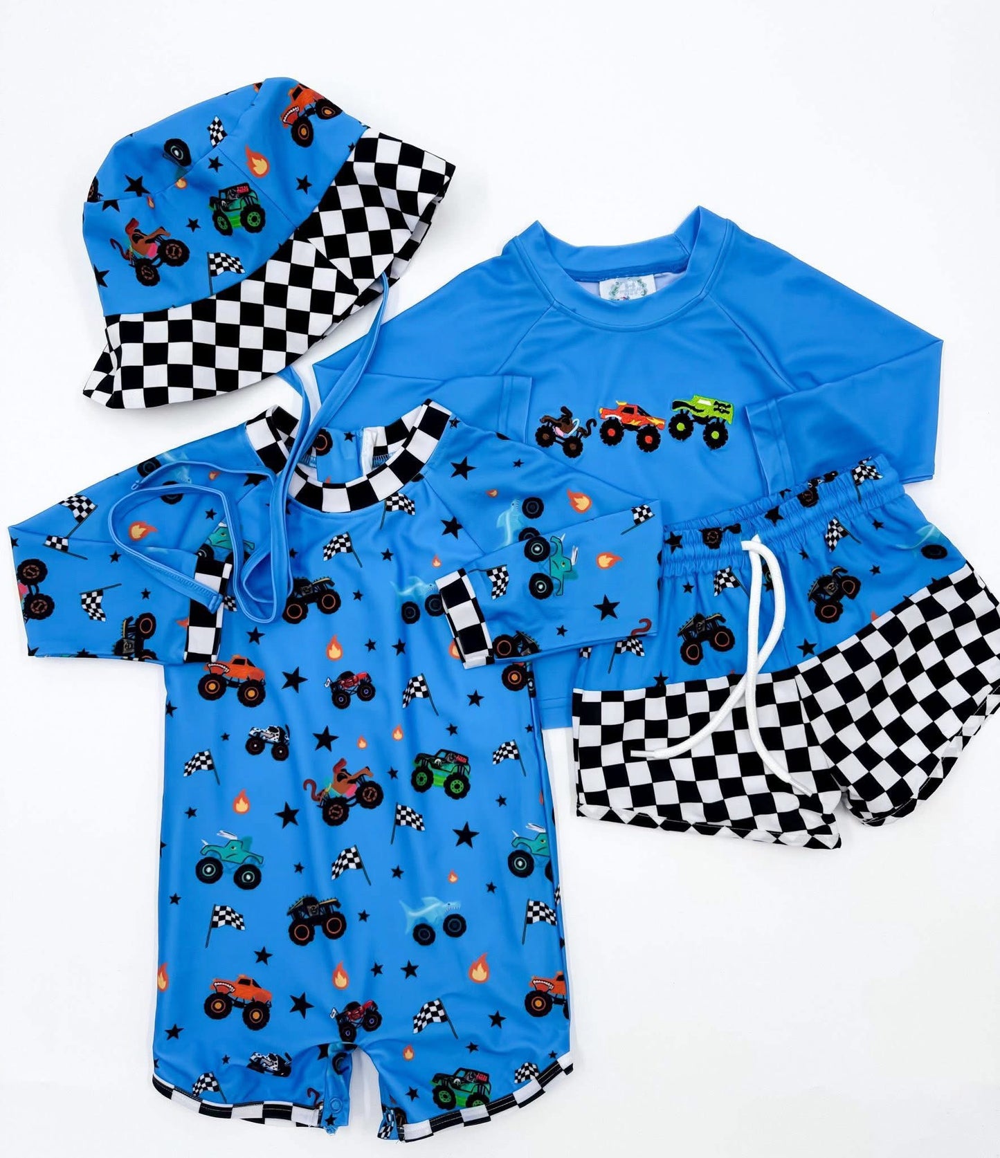 Preorder: Monster Jam 2PC Rashguard + Swim Trunks