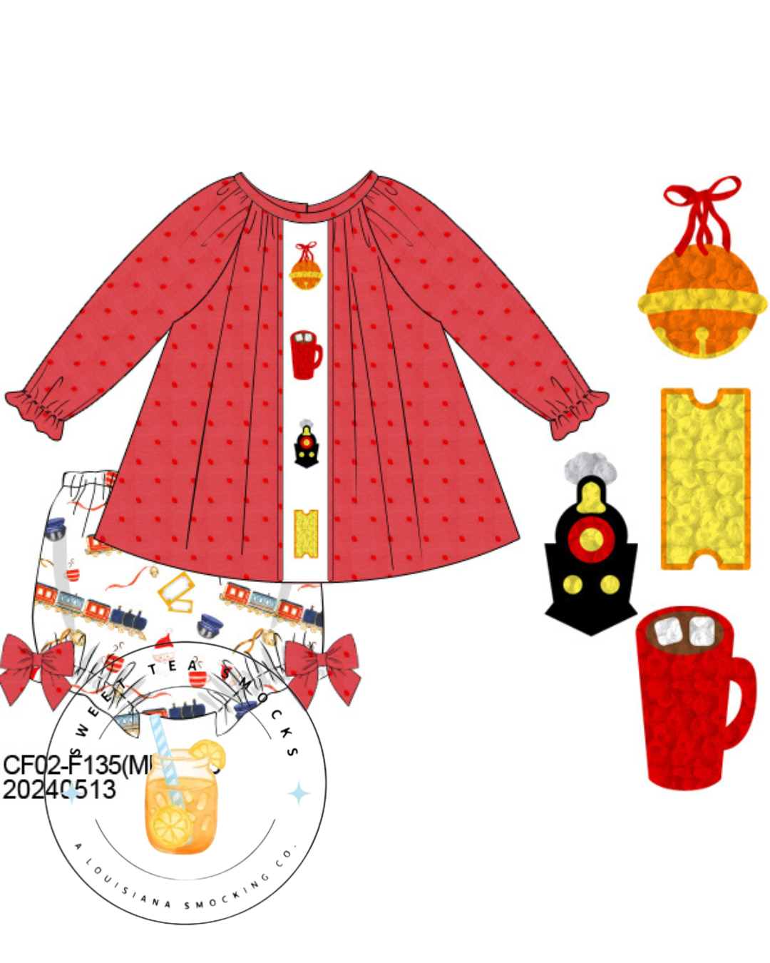Preorder 28: The Polar Express Girl Bloomer Set