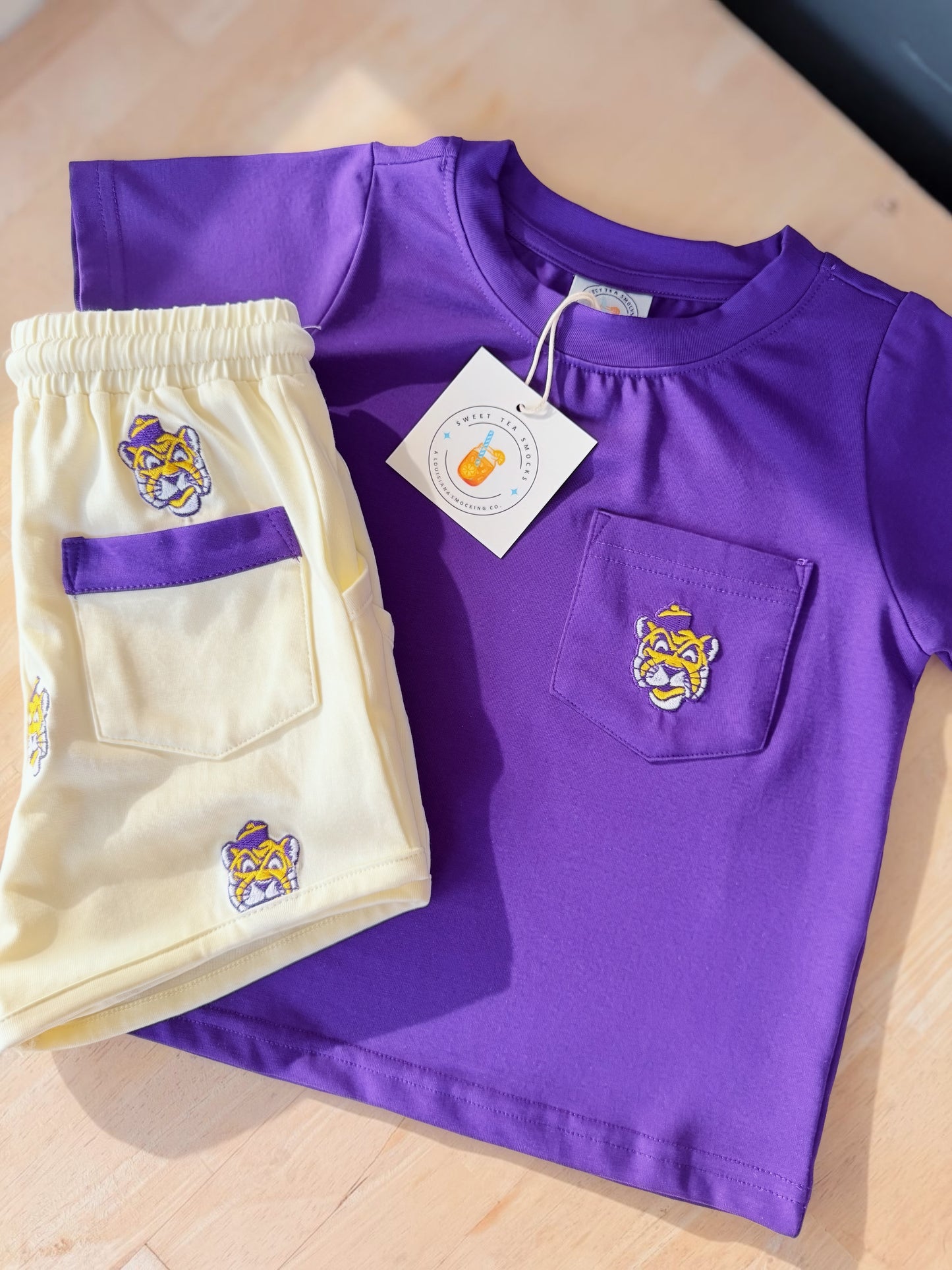 Callin’ Baton Rouge Boy Shorty Set