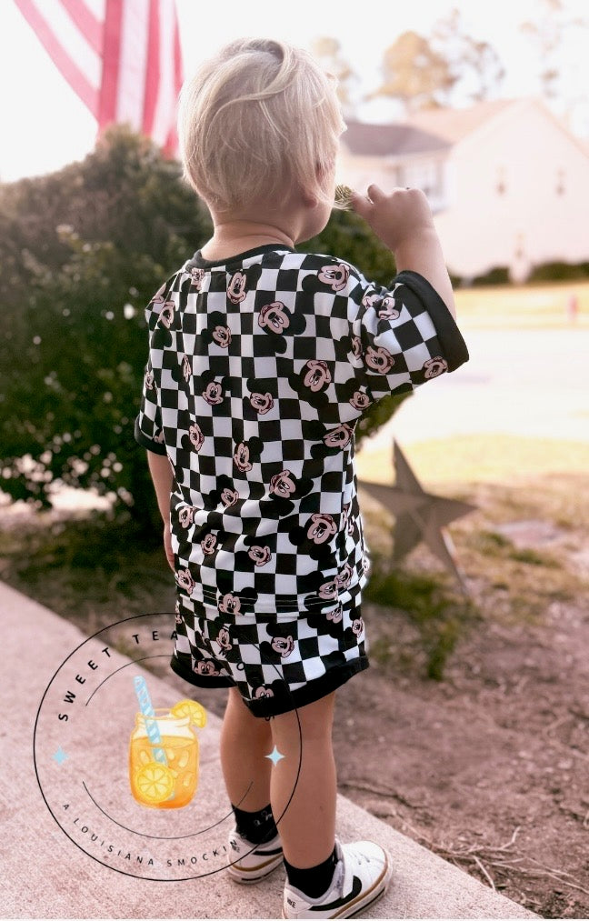 Preorder 27: Mickey Checkered Youth Lounge Set