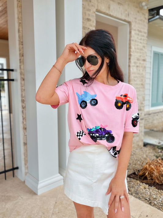 *PREORDER ETA APRIL* Sparkle Smash Women’s T-Shirt: Cherry Blossom