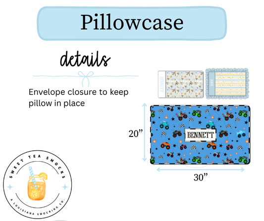Pillowcase Size Chart