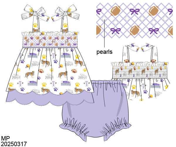 Preorder 26: Love Purple, Live Gold Bloomer Set