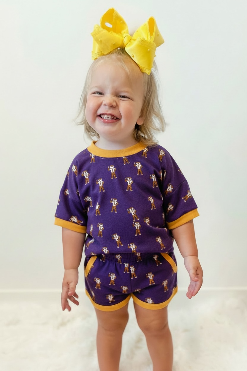 Preorder 26: Purple Tiger Bait Youth Lounge Set