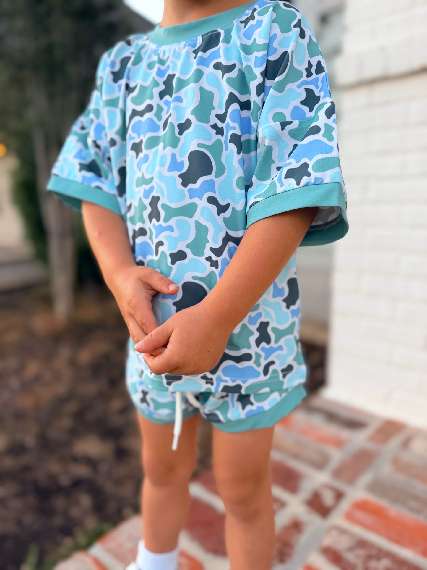 PREORDER—YOUTH Blue Bayou Camo Youth Lounge Set