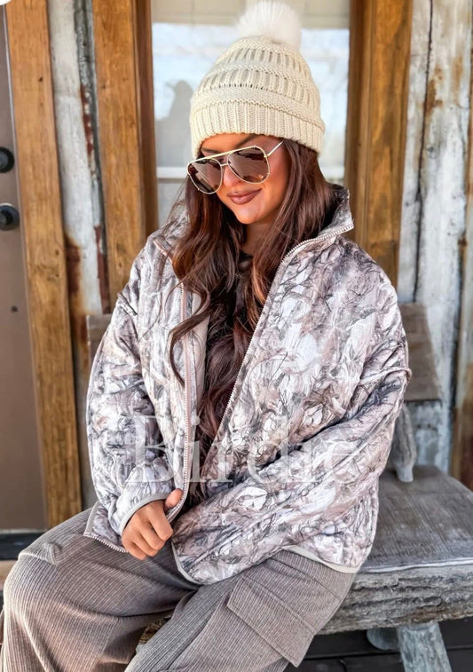 Cozy Cloud Camo Jacket