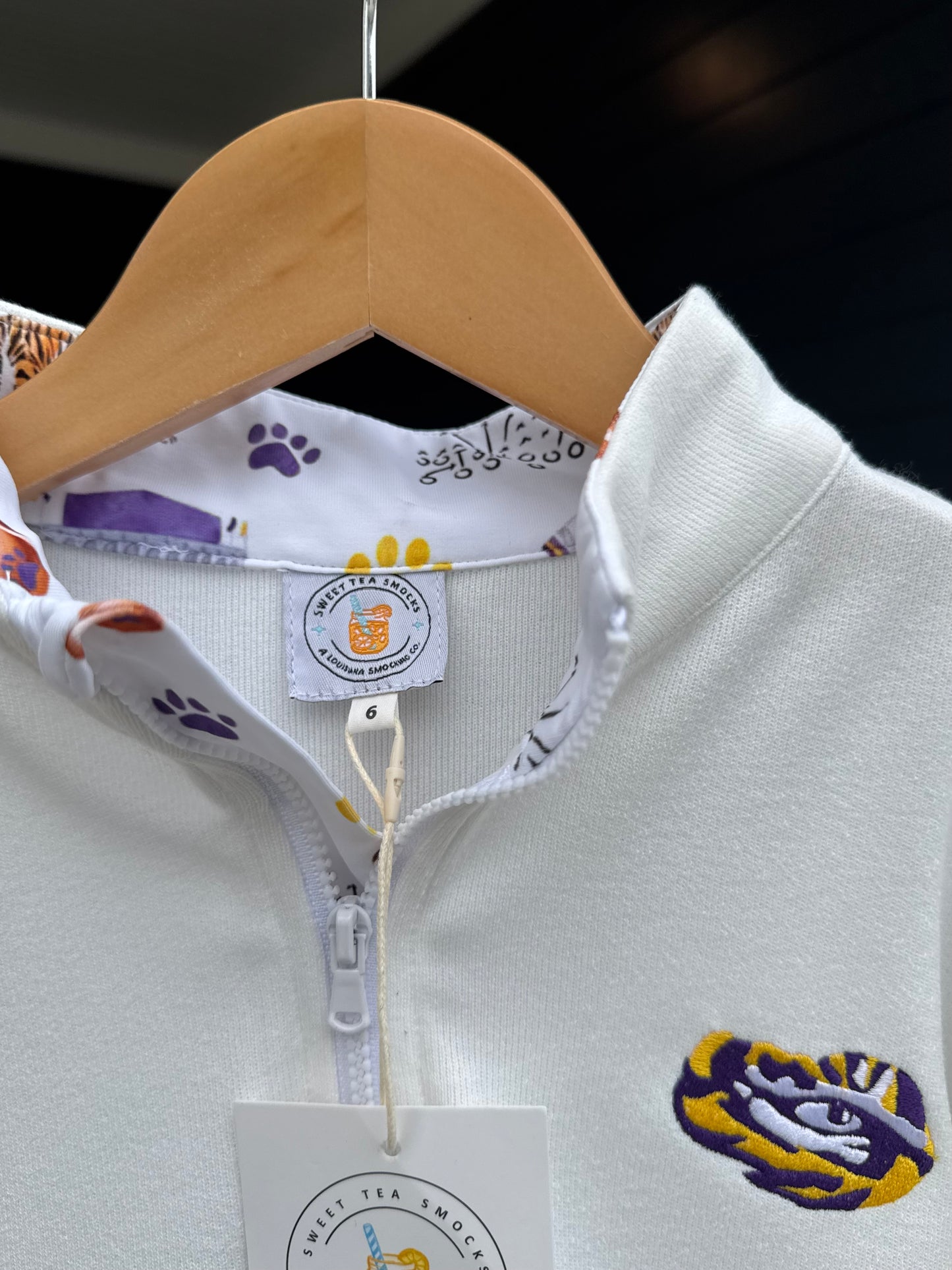 Sweet Baton Rouge Quarter Zip Sweatshirt