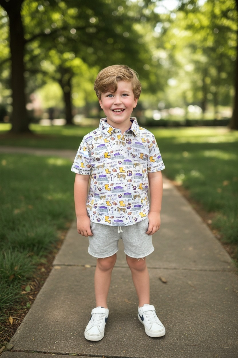 White-All I Do Is Win Youth Polo