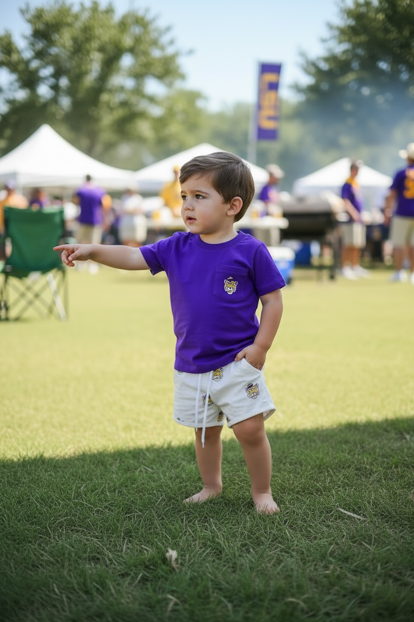 Callin’ Baton Rouge Boy Shorty Set