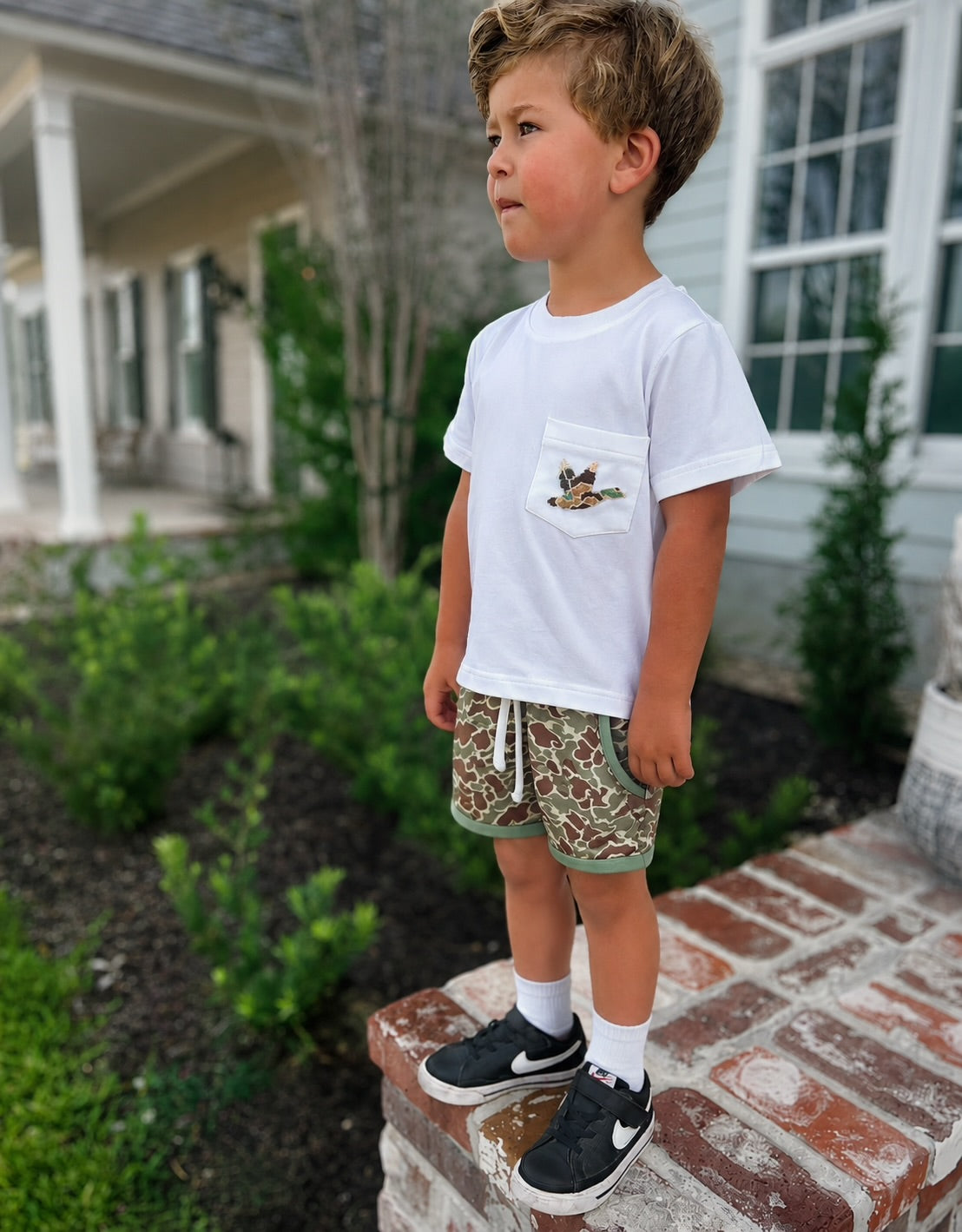 Mallard Marsh Boy Shorty Set