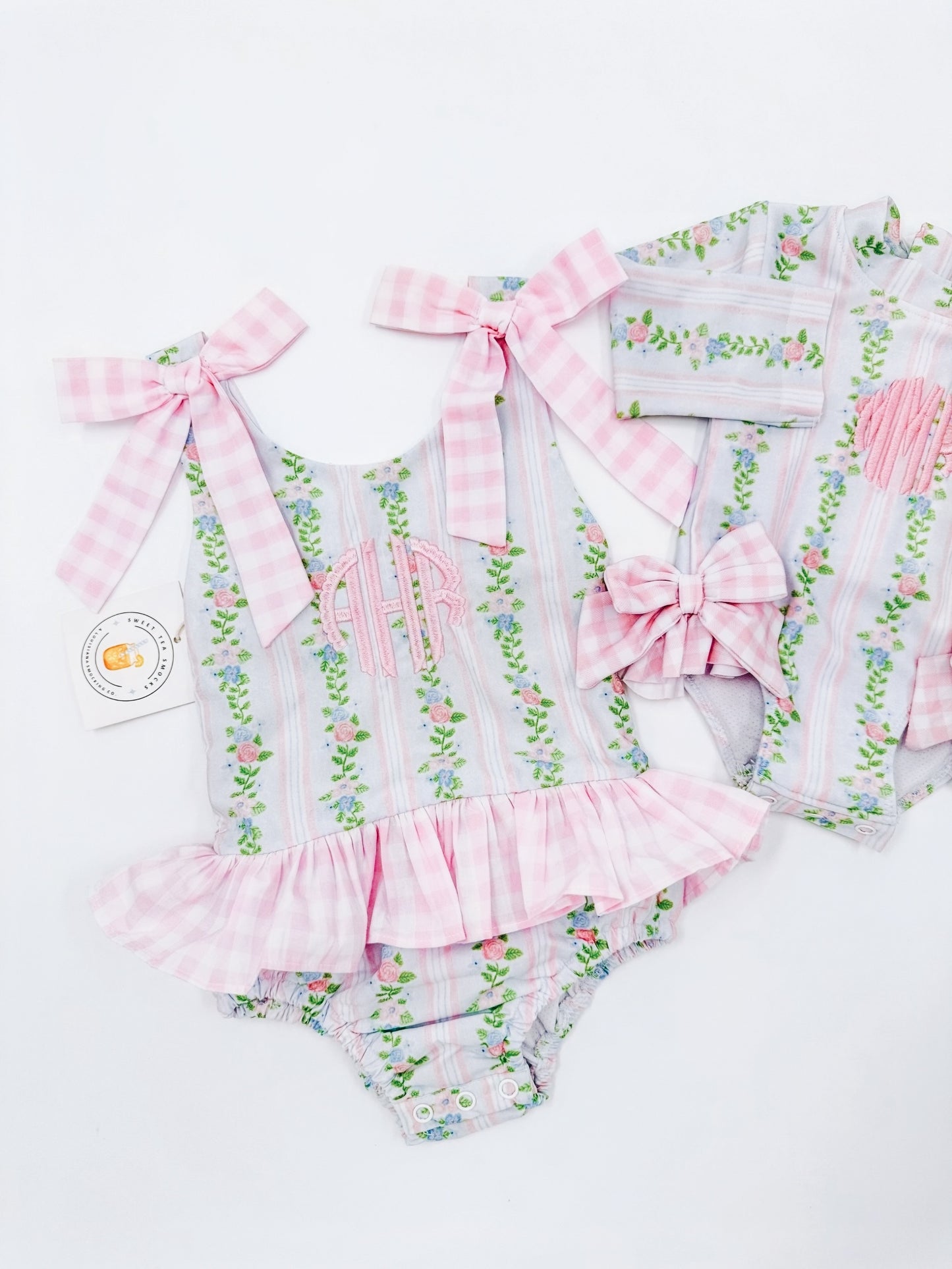 Vineyard Vignes Smocked Bow Swimsuit
