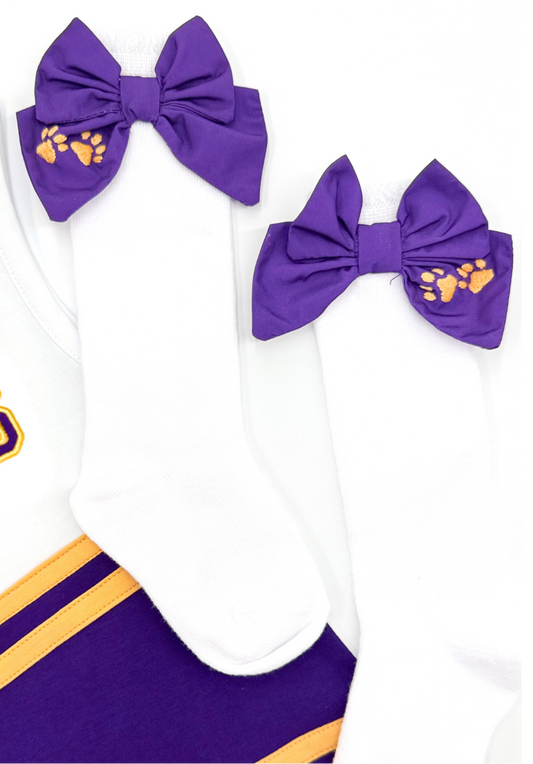 Love Purple Live Gold Socks