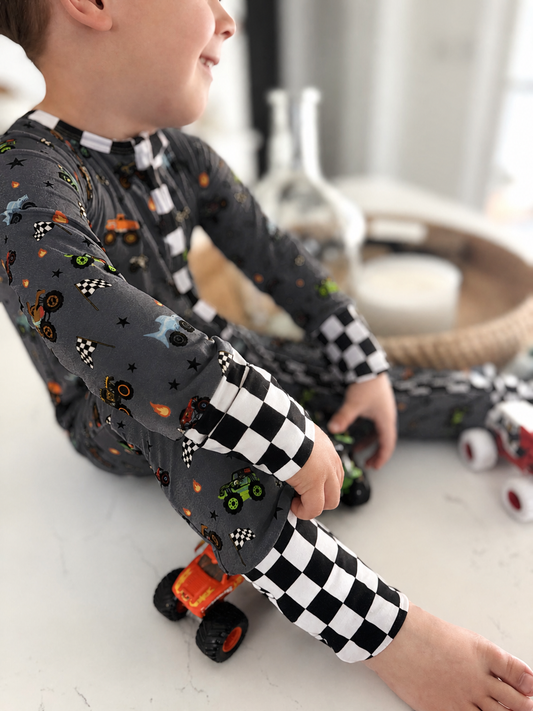 Preorder: Charcoal Monster Jam Bamboo Zippy